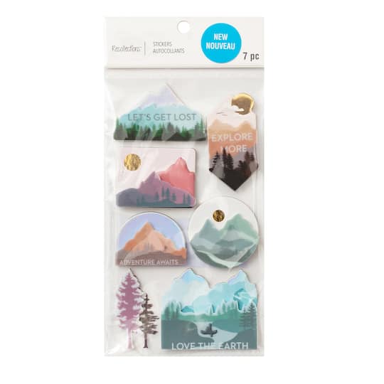 12 Pack: Scenic Mountain Stickers by Recollections™ | Michaels®